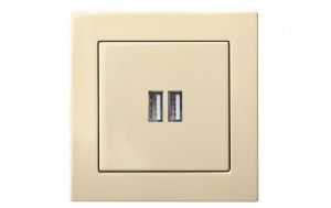 USB-laadija/pesa Epsilon 2-ne beež, raamita