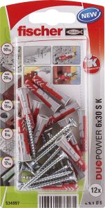 Tüübel kruviga Fischer Duopower 6 x 30 S K