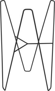 Metallist alus Elho Loft Urban 40 cm must