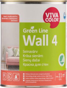 Seinavärv Vivacolor Green Line Wall 4 A valge