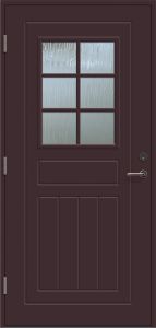 Välisuks Lund M9 x 21, pruun vasak