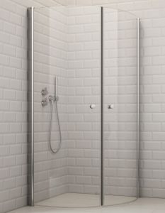 Dušinurk Corniche Elsa pööratavate ustega 90 x 90 cm kroomitud