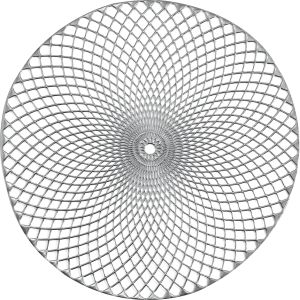 Taldrikualus Mandala, hõbedane