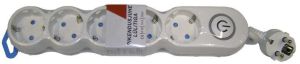 Pikendusjuhe lülitiga 5-pesa, 5 m