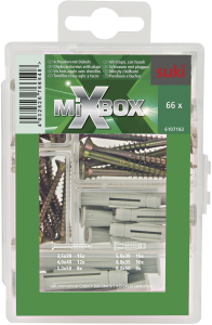 Kruvide ja tüüblite komplekt Suki MixBox 66 tk