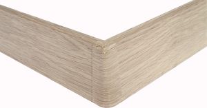 Põrandaliistu välisnurk PVC valge tamm 22 x 75 mm