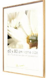 Pildiraam Leila 61 x 91,5 cm, must/valge/puit Tamm 60 x 80 cm