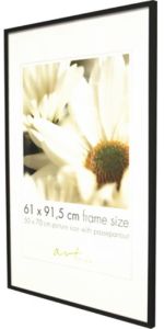 Pildiraam Leila 61 x 91,5 cm, must/valge/puit Must 61 x 91,5 cm