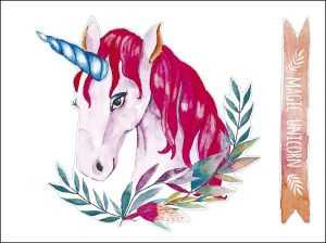 Posterkleebis Plage Ükssarv 48 x 68 cm