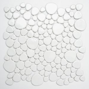 Kivimosaiik Pebble Stone valge 27,5 x 27,5 cm