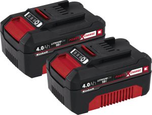 Akude komplekt Einhell Power X-Change Twinpack 18 V 2 x 4,0 Ah Li