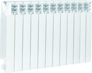 Alumiiniumradiaator KFA Armatura G 500 F/ 12 ribi valge