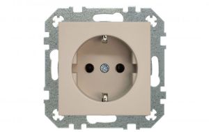 Pistikupesa Liregus Retro Schuko 16 A / 250 V maandusega, beež