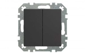 Lüliti Liregus Retro 10 A / 250 V 2-ne süvistatav must