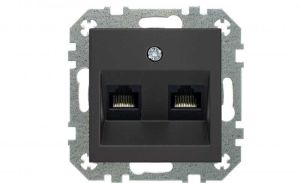 Arvutipesa Liregus Retro 2 x RJ45 CAT6, must