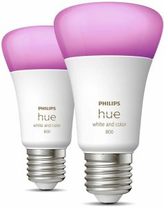 LED-nutilamp Philips Hue White and color 6,5 W E27, 2 tk