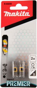 Kruvikeeraja otsikud Makita T30 - 25 mm, 2 tk