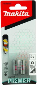 Kruvikeeraja otsikud Makita Torsion Impact Premier PH2 2 tk