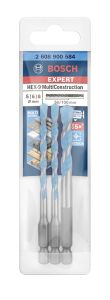 Puuride komplekt Bosch Expert HEX-9 Multiconstruction 5-8 mm 3-osaline
