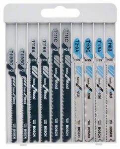 Tikksaeterade komplekt Bosch 10 tk