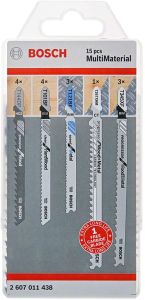 Tikksaeterade komplekt Bosch MultiMaterial 15 tk