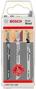 Tikksaeterade komplekt Bosch Wood 15 tk