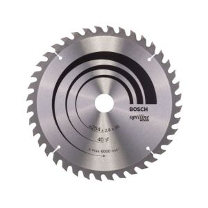 Saeketas Bosch Optiline Wood 254 x 30 mm T40