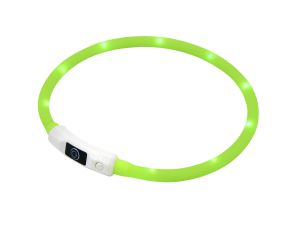 LED-valgustusega kaelarihm koerale Airam Roosa Nauha roheline