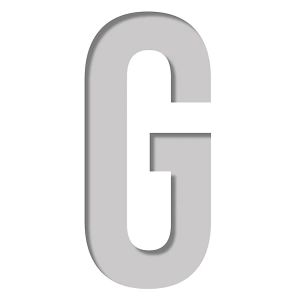 Šabloon kirjatäht Plage 9,5 x 9,5 cm