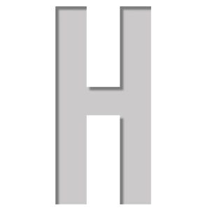 Šabloon kirjatäht Plage 9,5 x 9,5 cm