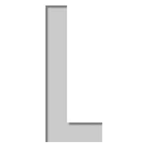 Šabloon kirjatäht Plage 9,5 x 9,5 cm