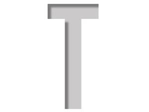 Šabloon kirjatäht Plage 9,5 x 9,5 cm