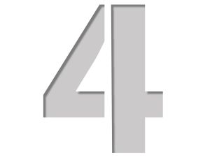 Šabloon number Plage 9,5 x 9,5 cm