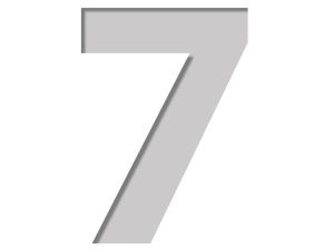 Šabloon number Plage 9,5 x 9,5 cm