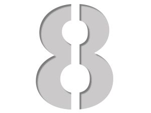 Šabloon number Plage 9,5 x 9,5 cm