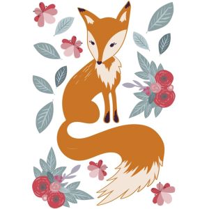 Sisustuskleebis Sweet Fox 48 x 68 cm