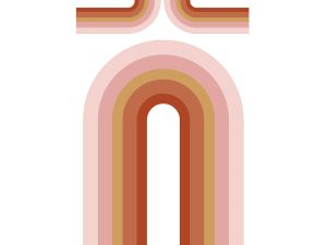 Sisustuskleebis Past Rainbow 48 x 68 cm