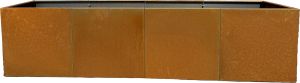 Lillepott Recal Corten 220 x 55 x 55 cm, teras