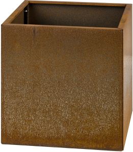 Lillepott Recal Corten 55 x 55 x 55 cm, teras
