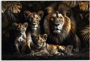 Sisustuspilt Reinders Lion Family 78 x 116 cm