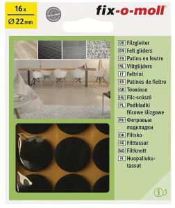 Mööblivilt Fix-o-moll 22 mm pruun 16 tk