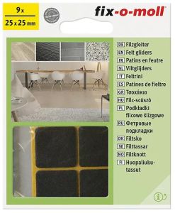 Mööblivilt Fix-o-moll 25 x 25 mm pruun 9 tk