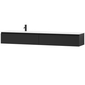 Mööblikomplekt Camargue Skärgård IQ+ Classic vasakmatt must 2 x 100 cm