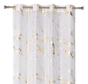 Kardin Storm 140 x 260 cm, valge/kuldne