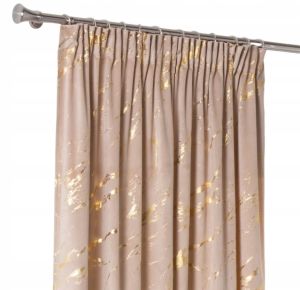 Kardin Storm 140 x 260 cm, beež/kuldne