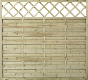 Aiaelement Nordic Fence Solid iluvõrega 180 x 165 cm
