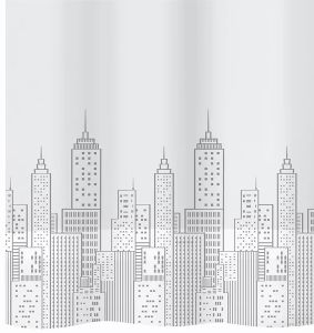 Dušikardin Diaqua Peva Skyline hall/valge 180 x 200 cm