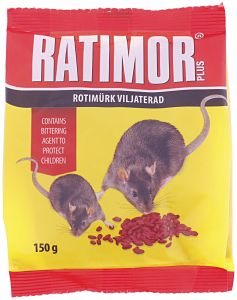 Hiire- ja rotimürk Ratimor viljaterad 150 g