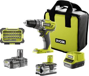 Akutrell Ryobi R18DD3-2415BSA31 18 V 1,5 Ah + 4 Ah