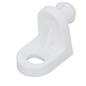 Riiulikandur valge plastik